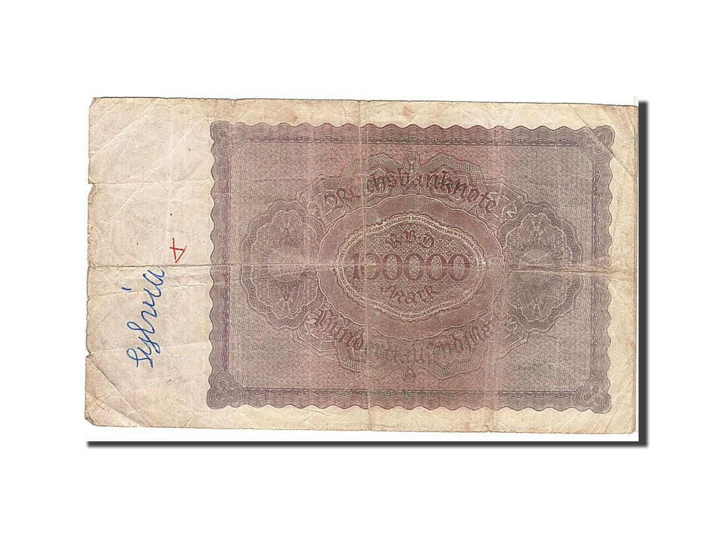Billet, Allemagne, 100,000 Mark, 1923, KM:83a, TB