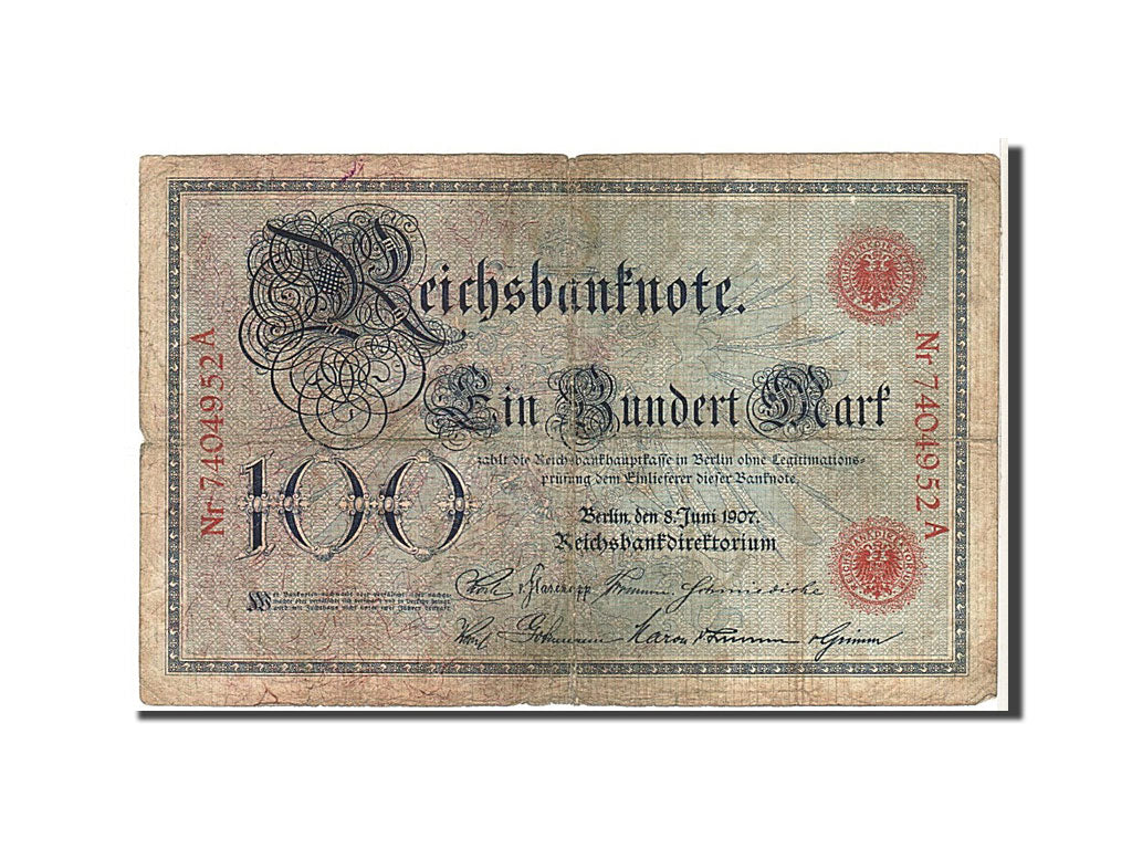 Banknote, Germany, 100 Mark, 1907, KM:30, VF(20-25)