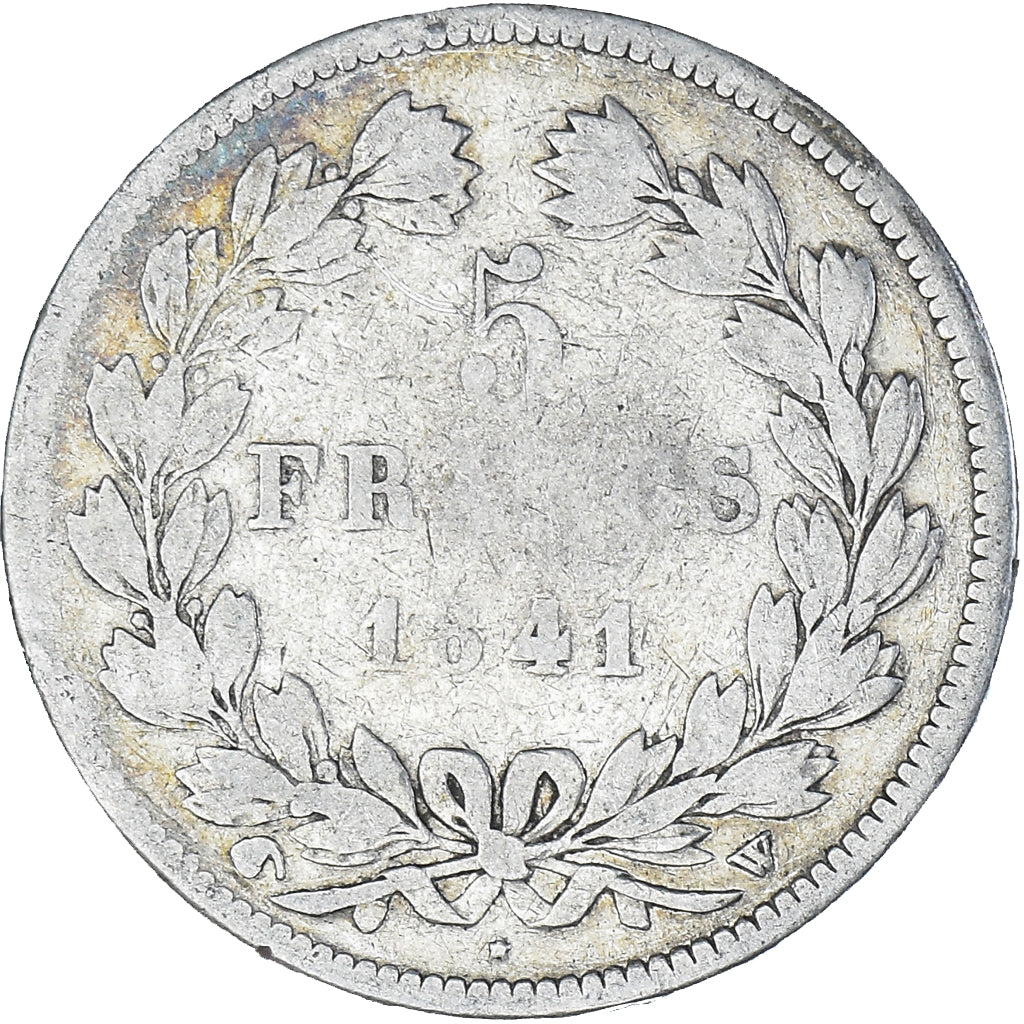 Monnaie, France, Louis-Philippe, 5 Francs, 1841, Lille, TB, Argent, Gadoury:678