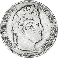 Monnaie, France, Louis-Philippe, 5 Francs, 1841, Lille, TB, Argent, Gadoury:678