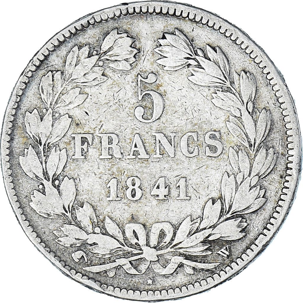 Monnaie, France, Louis-Philippe, 5 Francs, 1841, Lille, TB, Argent, Gadoury:678