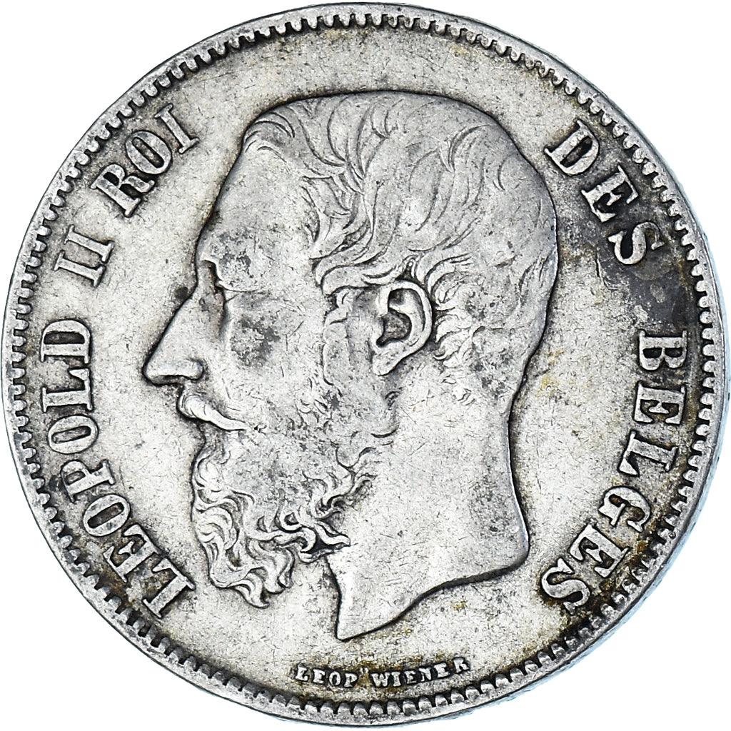 Monnaie, Belgique, Leopold II, 5 Francs, 5 Frank, 1869, TB+, Argent, KM:24