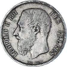 Monnaie, Belgique, Leopold II, 5 Francs, 5 Frank, 1873, TB, Argent, KM:24