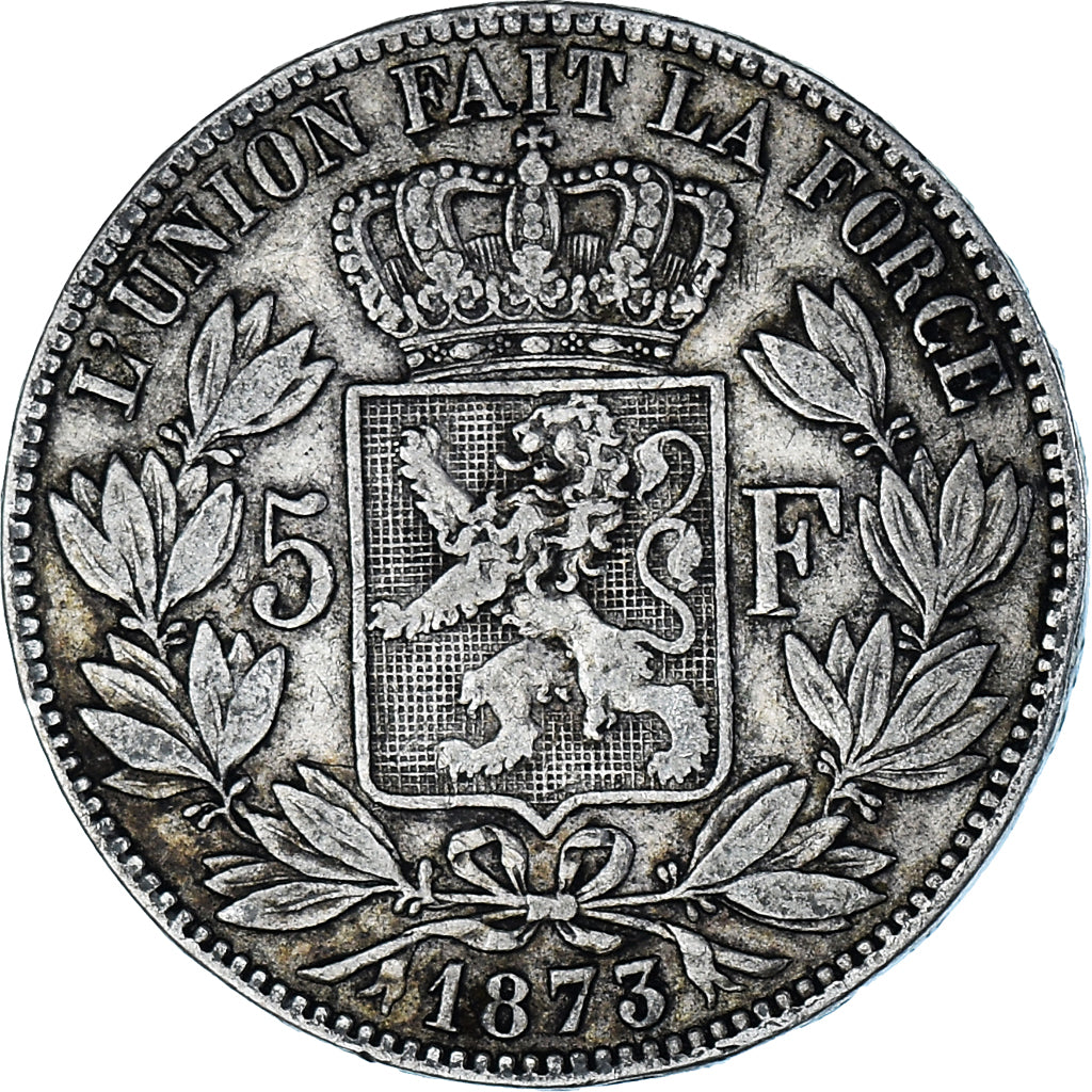 Monnaie, Belgique, Leopold II, 5 Francs, 5 Frank, 1873, TB, Argent, KM:24