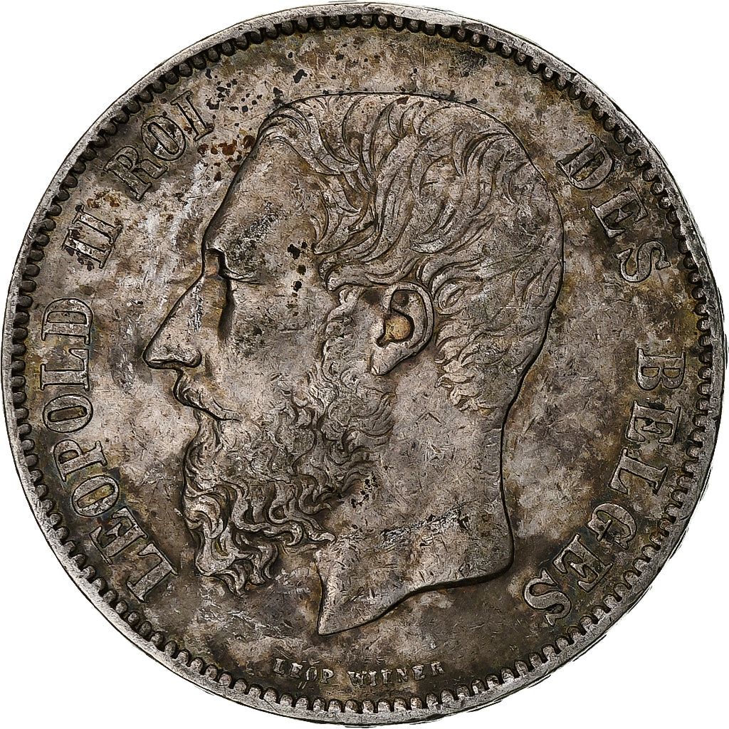 Monnaie, Belgique, Leopold II, 5 Francs, 5 Frank, 1873, TTB, Argent, KM:24