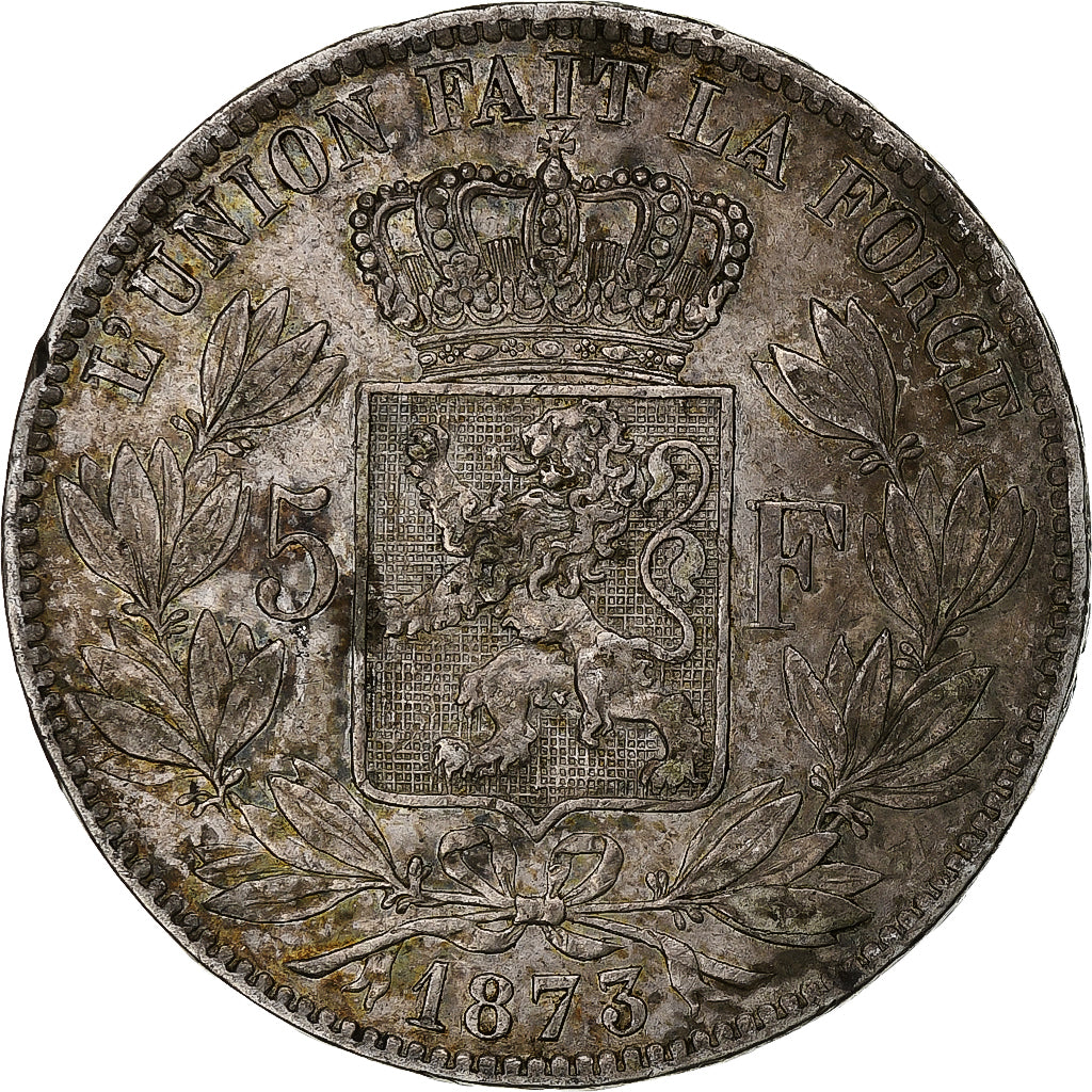 Monnaie, Belgique, Leopold II, 5 Francs, 5 Frank, 1873, TTB, Argent, KM:24
