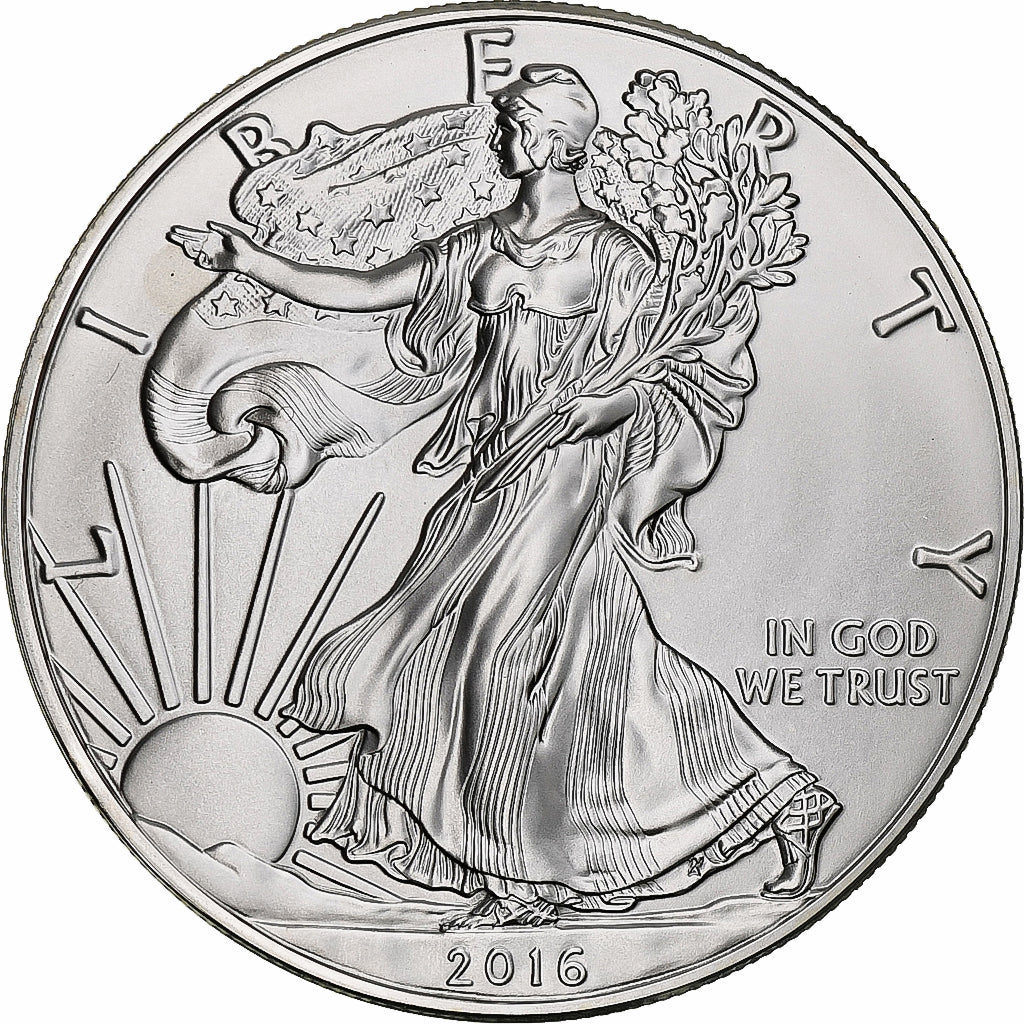 Vereinigte Staaten, 1 Dollar, 1 Oz, 2016, Philadelphia, UNZ+, Silber