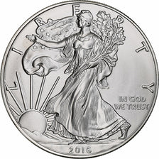 Vereinigte Staaten, 1 Dollar, 1 Oz, 2016, Philadelphia, UNZ+, Silber