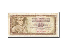 Billet, Yougoslavie, 10 Dinara, 1968, TB