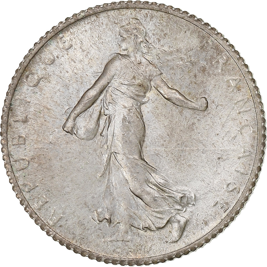 Francja, Semeuse, Franc, 1914, Paris, MS(64), Srebro, KM:844.1, Gadoury:467