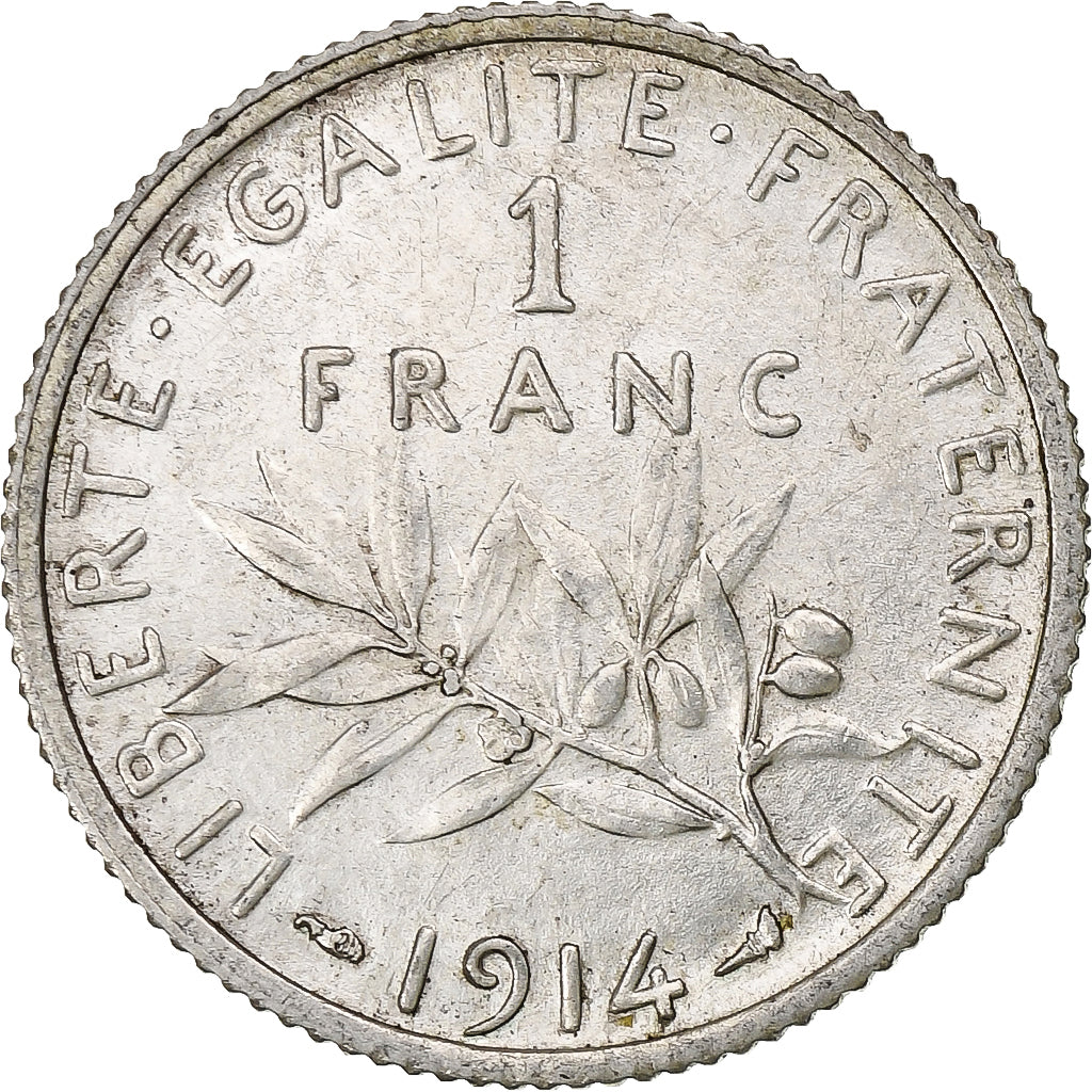 France, Semeuse, Franc, 1914, Paris, SPL, Argent, Gadoury:467, KM:844.1