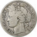 Francia, Cérès, 2 Francs, 1872, Bordeaux, MB, Argento, KM:817.2, Gadoury:530a