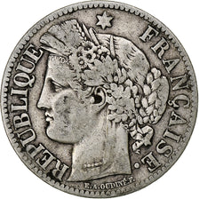 Francia, Cérès, 2 Francs, 1871, Paris, MBC, Plata, KM:817.1, Gadoury:530