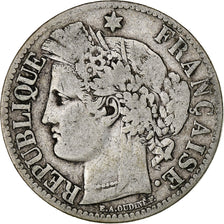 France, Cérès, 2 Francs, 1873, Paris, TB, Argent, Gadoury:530a, KM:817.1