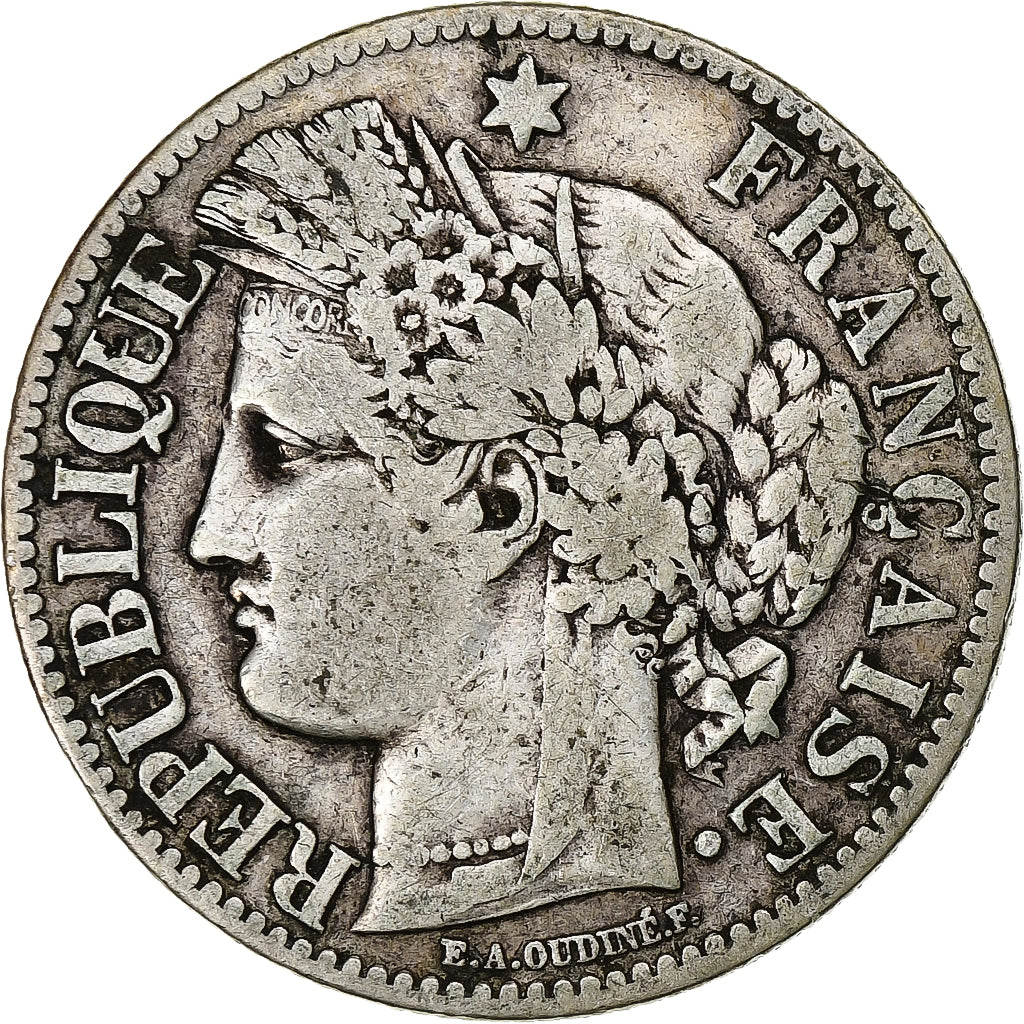 France, Cérès, 2 Francs, 1881, Paris, VF(30-35), Silver, KM:817.1
