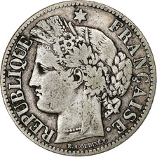 France, Cérès, 2 Francs, 1881, Paris, VF(30-35), Silver, KM:817.1