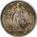 Switzerland, 2 Francs, 1911, Bern, AU(50-53), Silver, KM:21