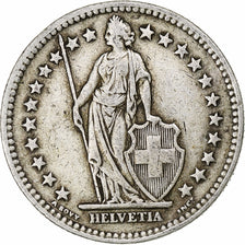 Szwajcaria, 2 Francs, 1943, Bern, EF(40-45), Srebro, KM:21