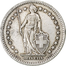 Switzerland, 2 Francs, 1944, Bern, AU(50-53), Silver, KM:21