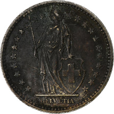 Switzerland, 2 Francs, 1957, Bern, AU(55-58), Silver, KM:21