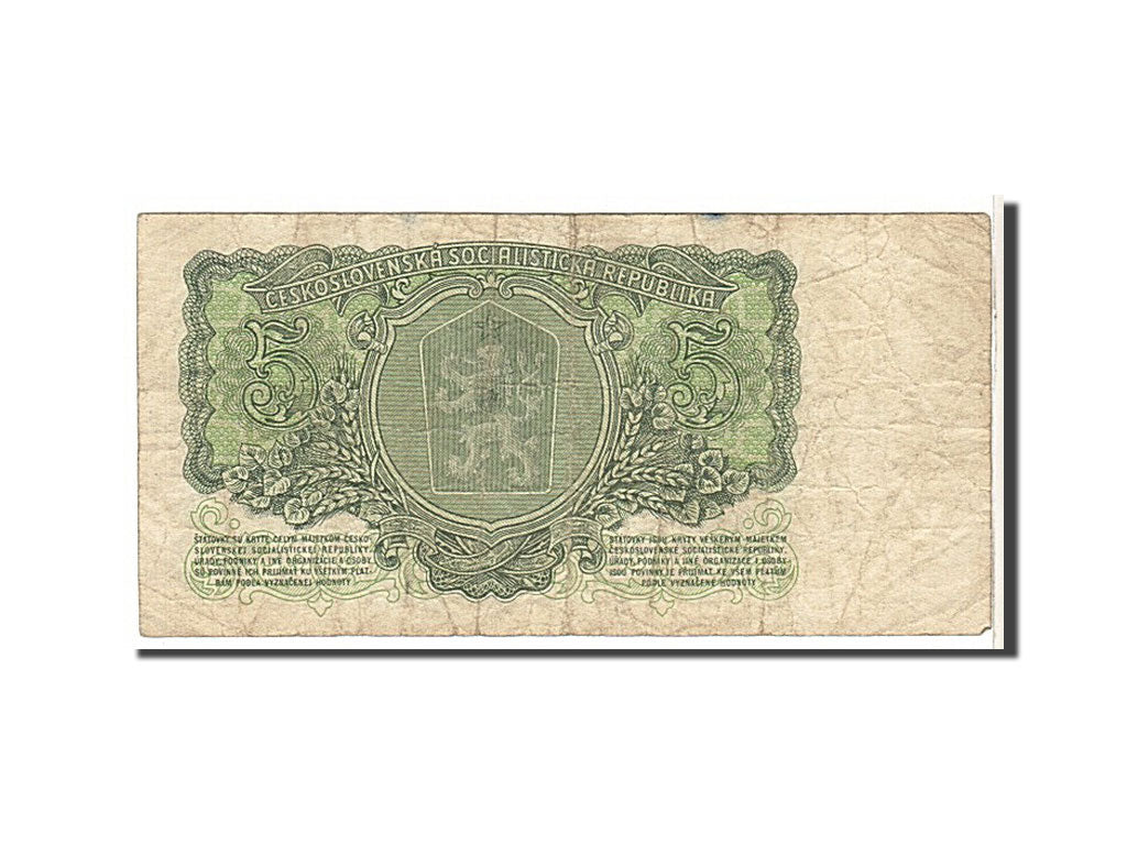 Billet, Tchécoslovaquie, 5 Korun, 1961, KM:82a, TB