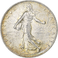 France, Semeuse, 2 Francs, 1916, Paris, MS(64), Silver, KM:845.1, Gadoury:532