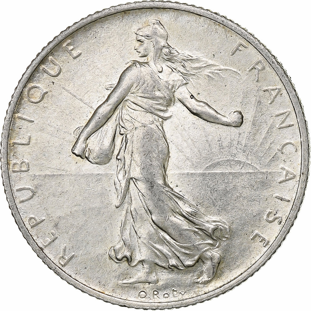Francia, Semeuse, 2 Francs, 1916, Paris, SPL+, Argento, KM:845.1, Gadoury:532