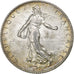 France, Semeuse, 2 Francs, 1917, Paris, MS(64), Silver, KM:845.1, Gadoury:532