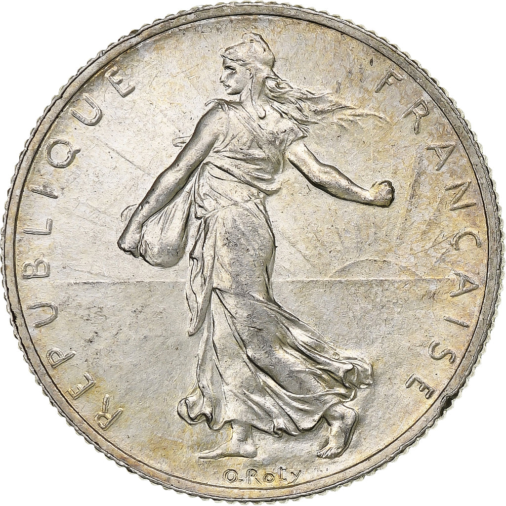 Frankreich, Semeuse, 2 Francs, 1917, Paris, UNZ+, Silber, KM:845.1, Gadoury:532