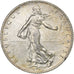 França, Semeuse, 2 Francs, 1917, Paris, MS(64), Prata, KM:845.1, Gadoury:532