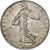 França, 2 Francs, Semeuse, 1918, Paris, Prata, MS(63), Gadoury:532, KM:845.1