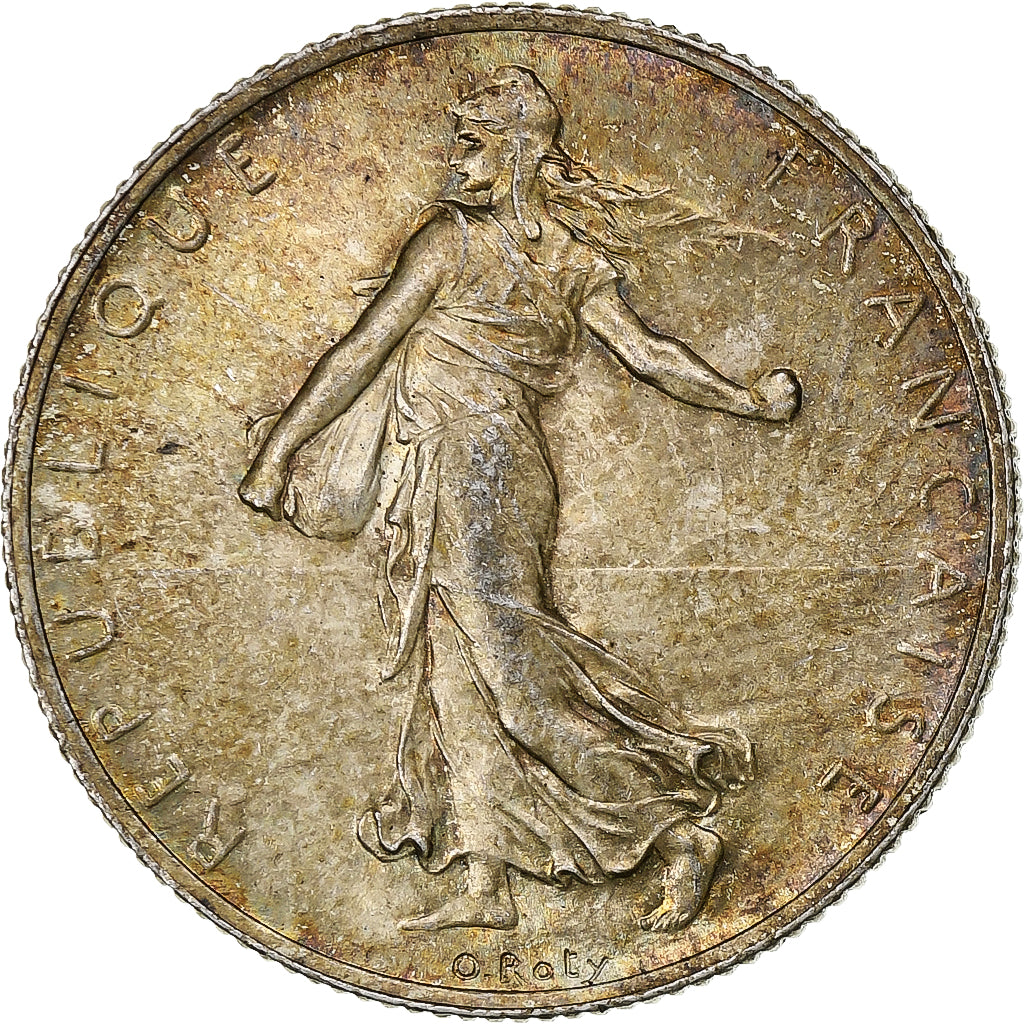 Francia, 2 Francs, Semeuse, 1919, Paris, Argento, SPL+, Gadoury:532, KM:845.1
