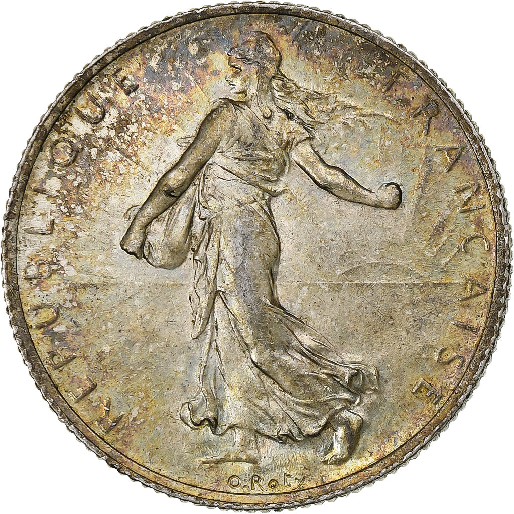 Frankreich, 2 Francs, Semeuse, 1919, Paris, Silber, UNZ+, Gadoury:532, KM:845.1
