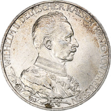 German States, PRUSSIA, Wilhelm II, 3 Mark, 1913, Berlin, Silver, EF(40-45)