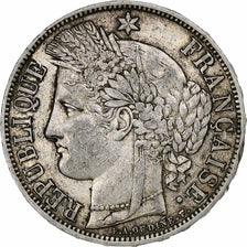France, 5 Francs, Cérès, 1870, Paris, Silver, EF(40-45), Gadoury:743, KM:818.1