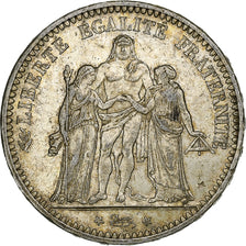 Moneta, Francja, Hercule, 5 Francs, 1873, Paris, EF(40-45), Srebro, KM:820.1