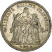 Moeda, França, Hercule, 5 Francs, 1873, Paris, EF(40-45), Prata, KM:820.1
