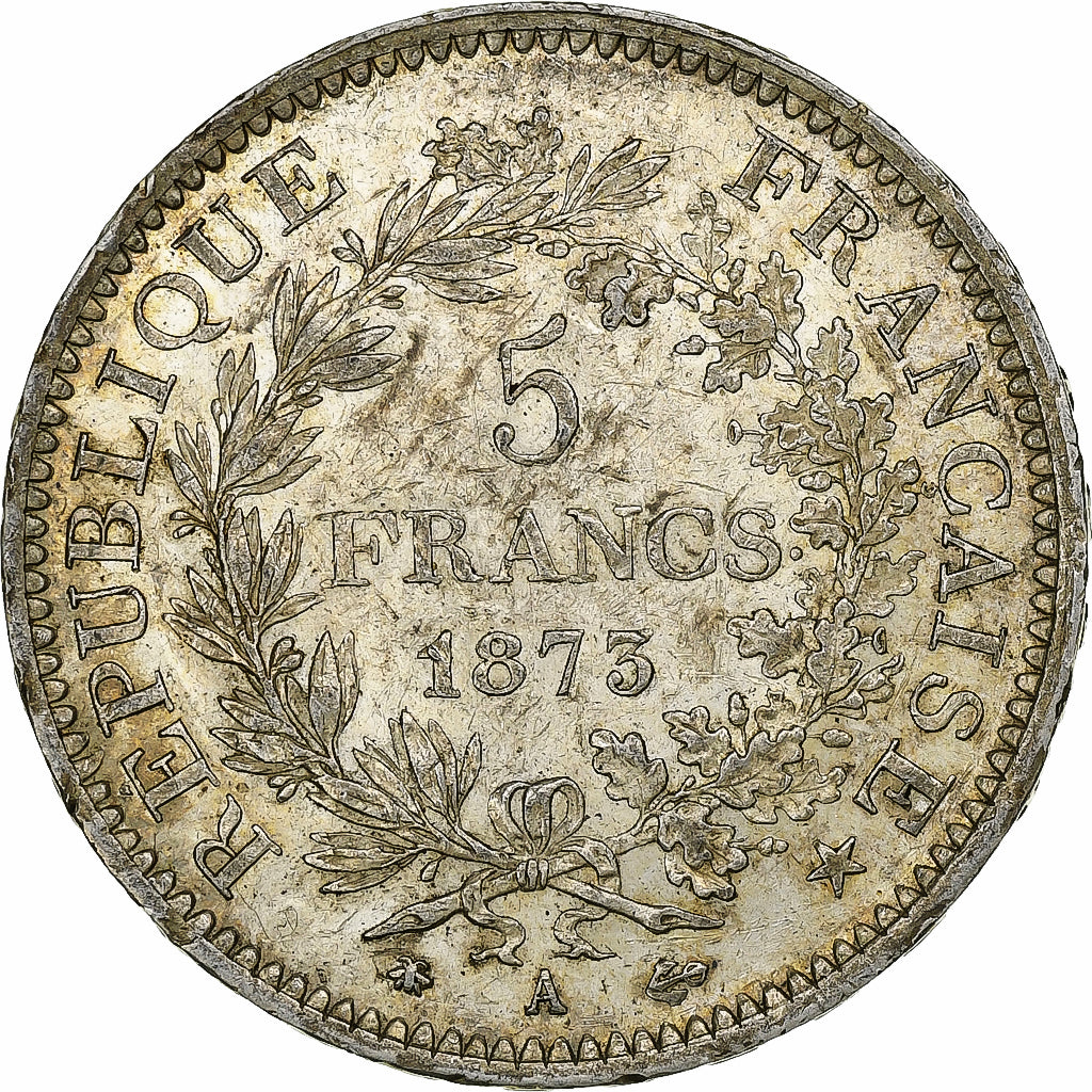 Monnaie, France, Hercule, 5 Francs, 1873, Paris, TTB, Argent, Gadoury:745a