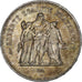 France, 50 Francs, Hercule, 1978, Paris, Silver, MS(60-62), Gadoury:882