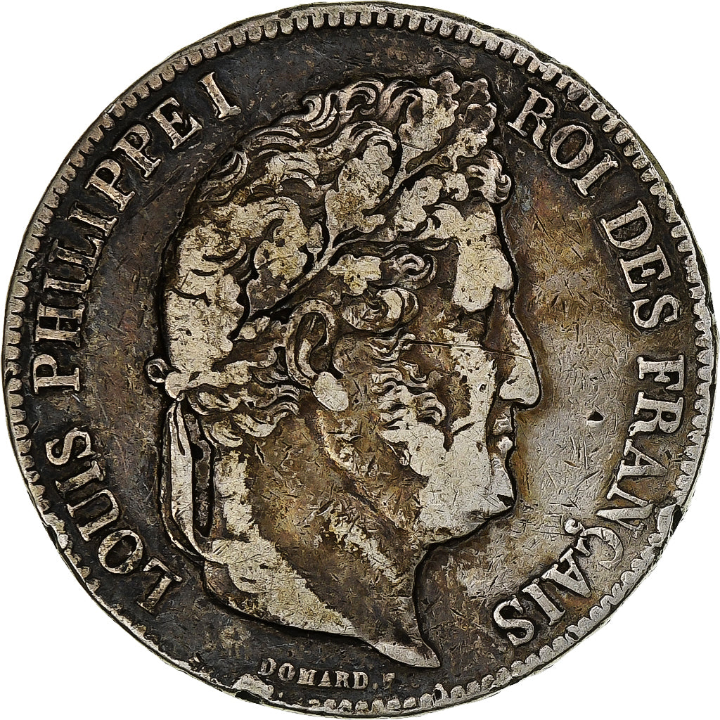 France, 5 Francs, Louis-Philippe, 1834, Lille, Silver, VF(30-35), Gadoury:678