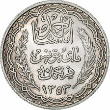 Tunisia, Ahmad Pasha Bey, 10 Francs, AH 1353/1934, Paris, Silver, AU(55-58)