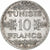 Tunisia, Ahmad Pasha Bey, 10 Francs, AH 1353/1934, Paris, Srebro, AU(55-58)