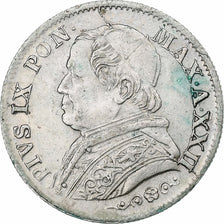 ITALIAN STATES, PAPAL STATES, Pius IX, 5 Soldi, 25 Centesimi, 1867, Rome
