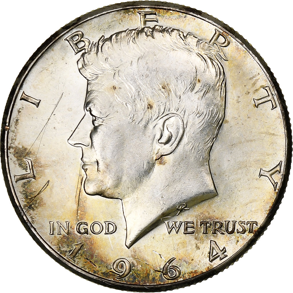 États-Unis, Half Dollar, Kennedy Half Dollar, 1964, U.S. Mint, Argent, SUP+