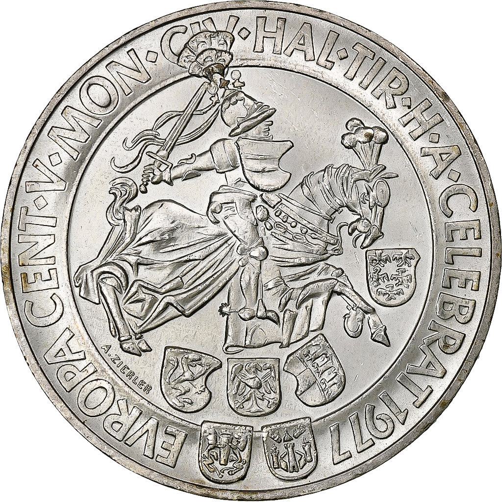 Austria, 100 Schilling, 1977, Silver, MS(63), KM:2936