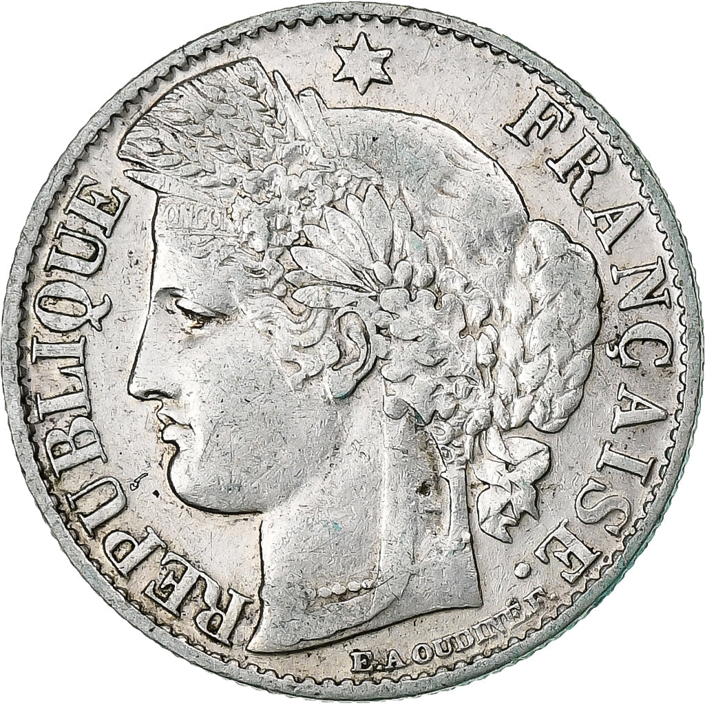Francia, 50 Centimes, Cérès, 1882, Paris, Argento, BB, Gadoury:419a, KM:834.1