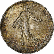 France, 2 Francs, Semeuse, 1919, Paris, Silver, MS(63), Gadoury:532, KM:845.1