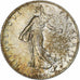 France, 2 Francs, Semeuse, 1919, Paris, Silver, MS(63), Gadoury:532, KM:845.1