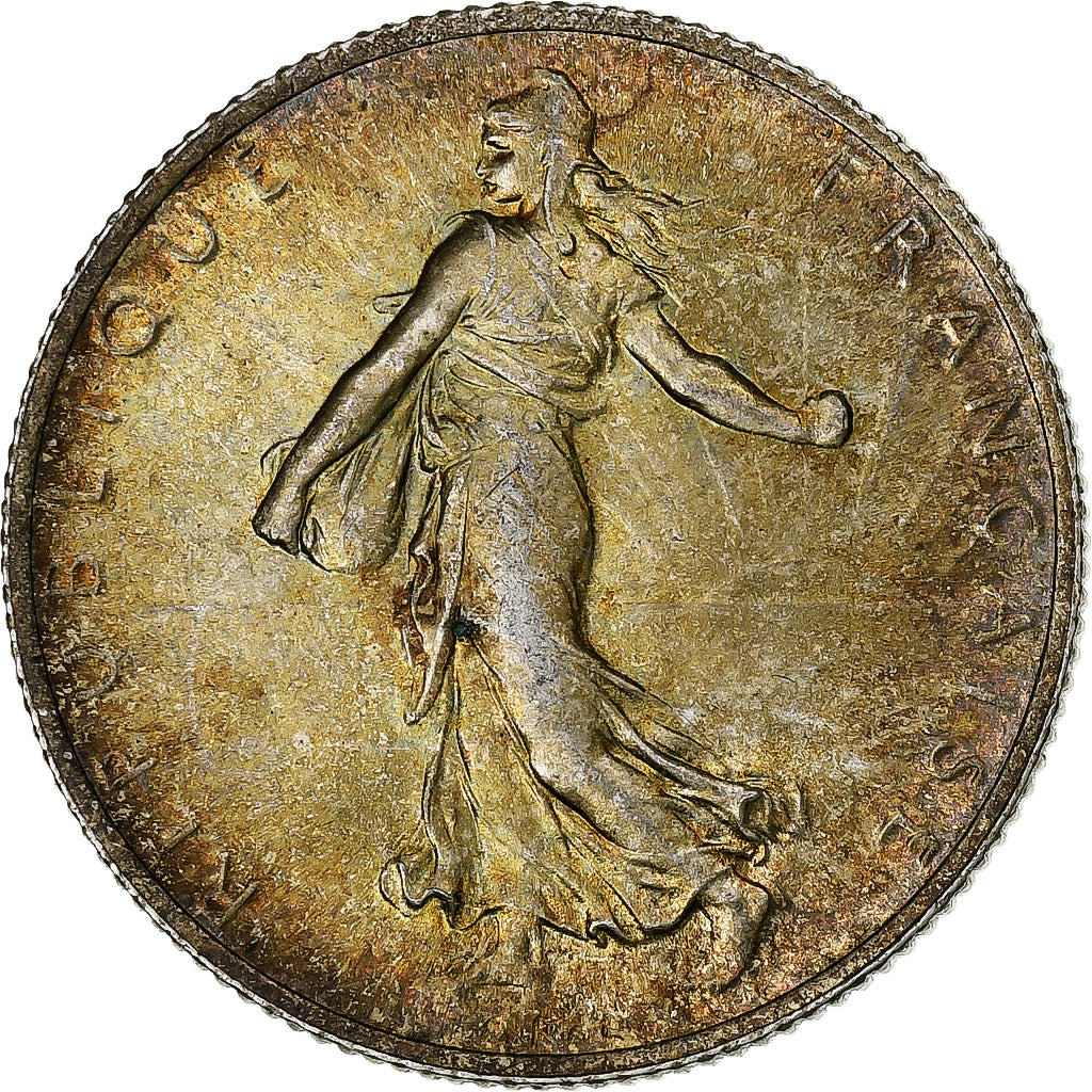 Francia, 2 Francs, Semeuse, 1919, Paris, Argento, SPL, Gadoury:532, KM:845.1
