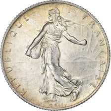 France, 2 Francs, Semeuse, 1915, Paris, Silver, AU(55-58), Le Franc:F.266